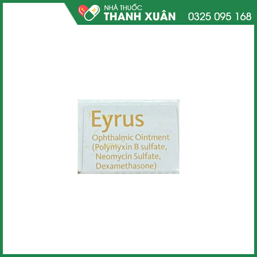 Eyrus Ophthalmic Ointment thuốc phòng và điều trị viêm kết mạc, viêm bờ mi và viêm giác mạc